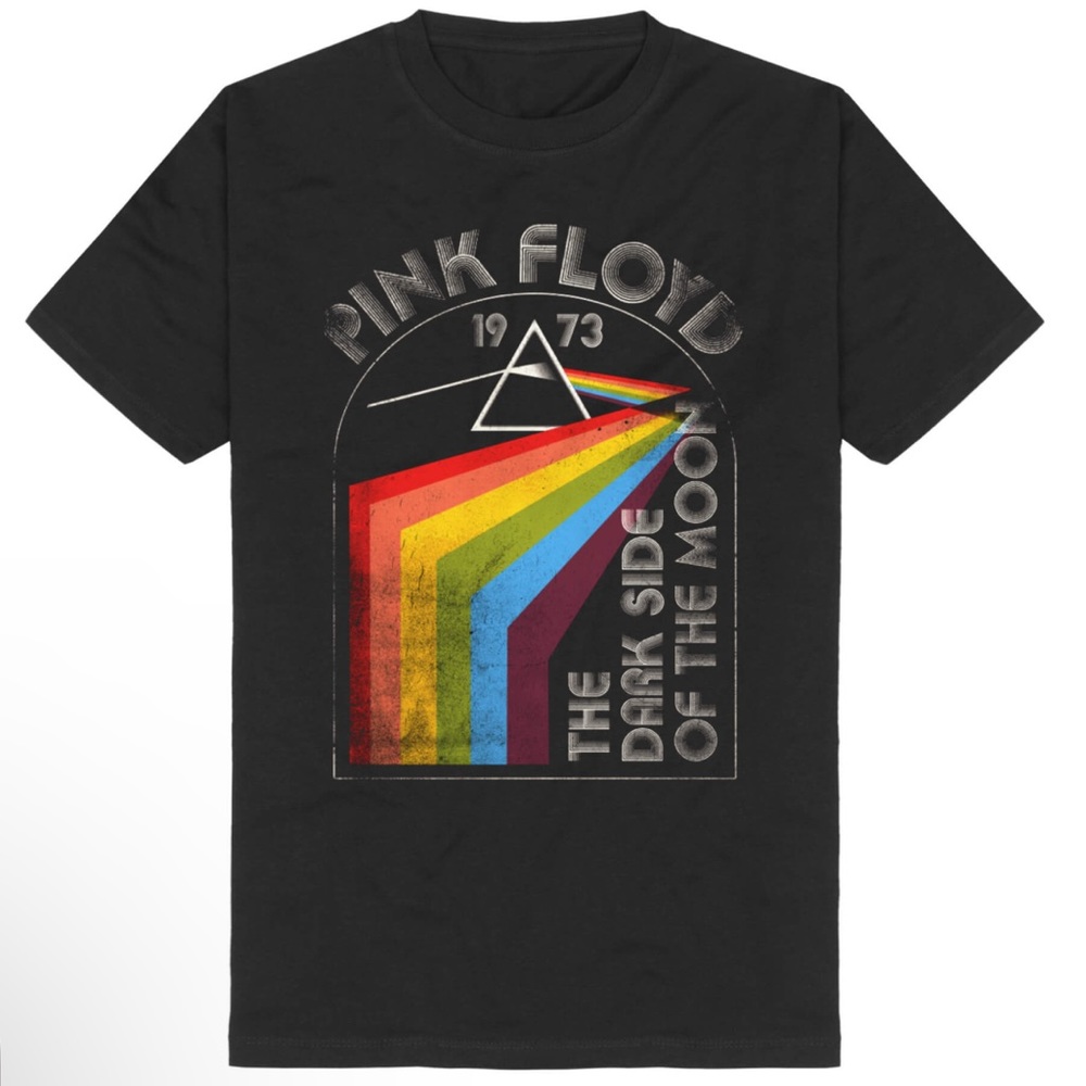 Pink Floyd Dark Side of the Moon Black Cotton Graphic Tee